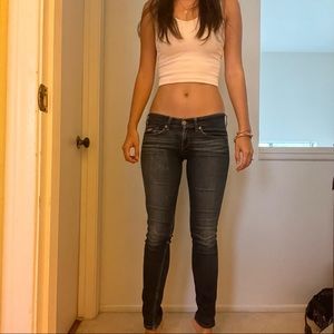 Hollister ultra low rise skinny jeans